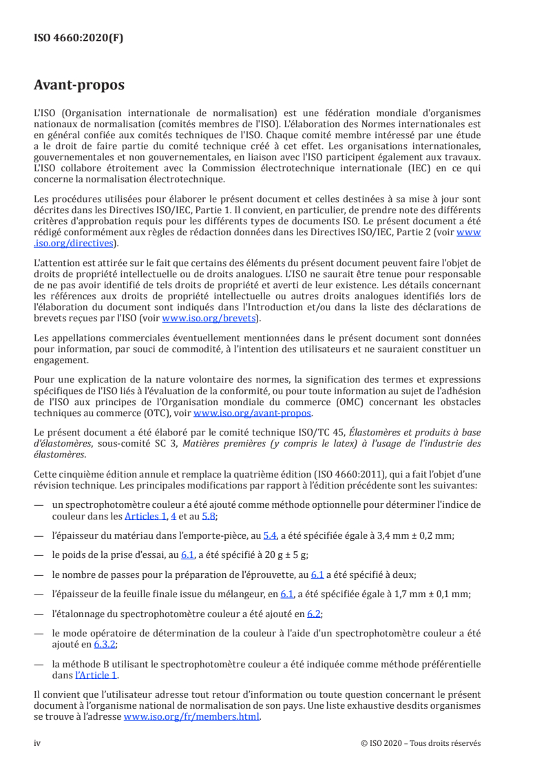 ISO 4660:2020 ISO 4660:2020 - Caoutchouc naturel brut — Essai d'indice de couleur/27/2020 - Page 4 preview