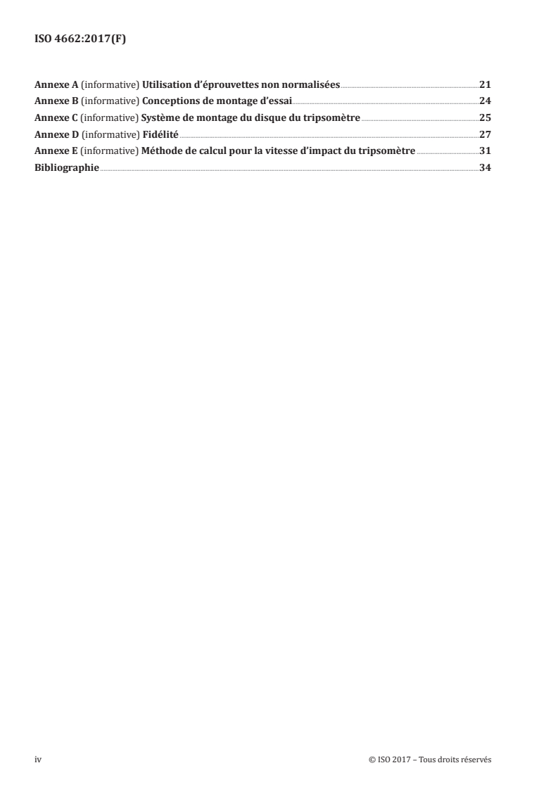 ISO 4662:2017 ISO 4662:2017 - Caoutchouc vulcanisé ou thermoplastique — Détermination de la résilience de rebondissement/12/2017 - Page 4 preview