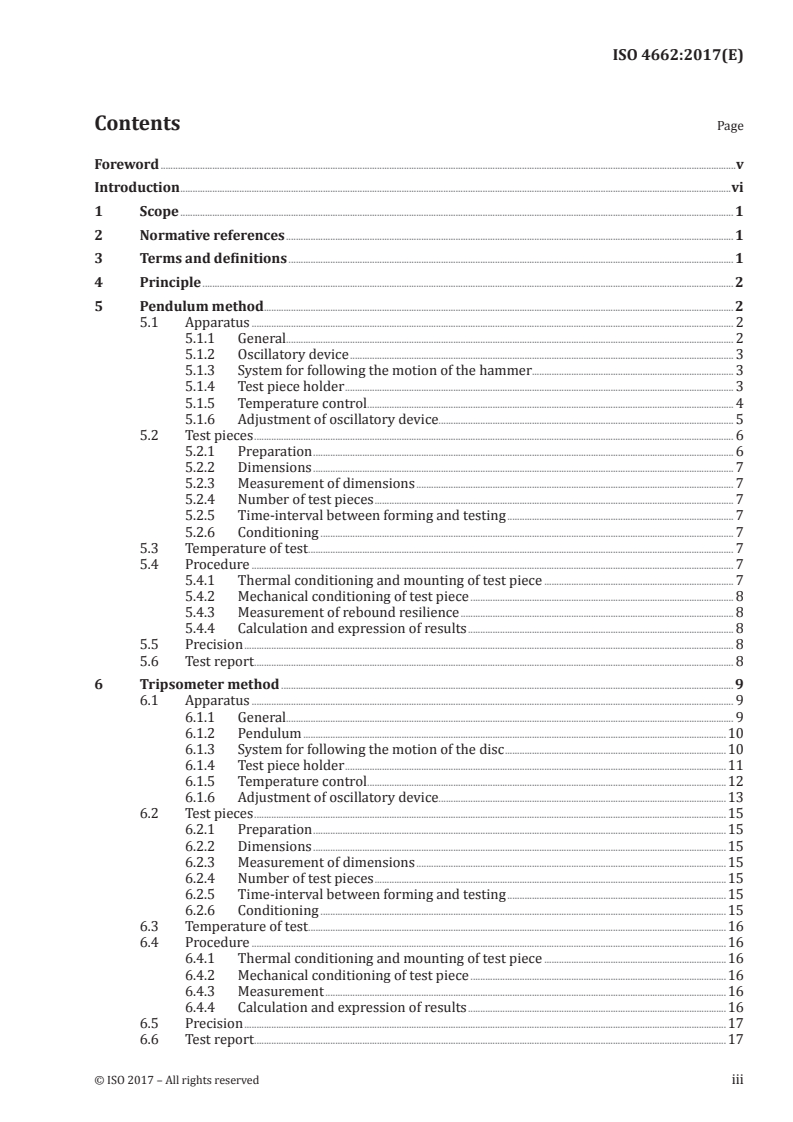 ISO 4662:2017 ISO 4662:2017 - Rubber, vulcanized or thermoplastic — Determination of rebound resilience/12/2017 - Page 3 preview