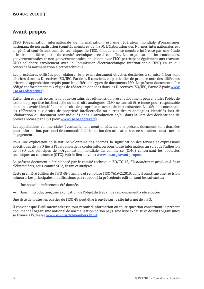 ISO 48-5:2018 ISO 48-5:2018 - Caoutchouc vulcanisé ou thermoplastique — Détermination de la dureté — Partie 5: Dureté par pénétration par la méthode au duromètre de poche étalonné en DIDC/20/2018 - Page 4 preview
