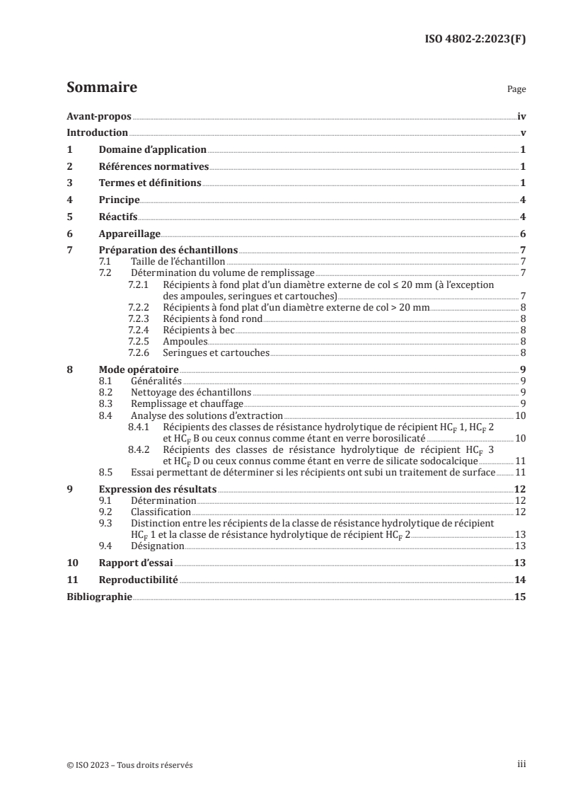 ISO 4802-2:2023 ISO 4802-2:2023 - Verrerie — Résistance hydrolytique des surfaces internes des récipients en verre — Partie 2: Détermination par spectrométrie de flamme et classification
Released:12/19/2023 - Page 3 preview