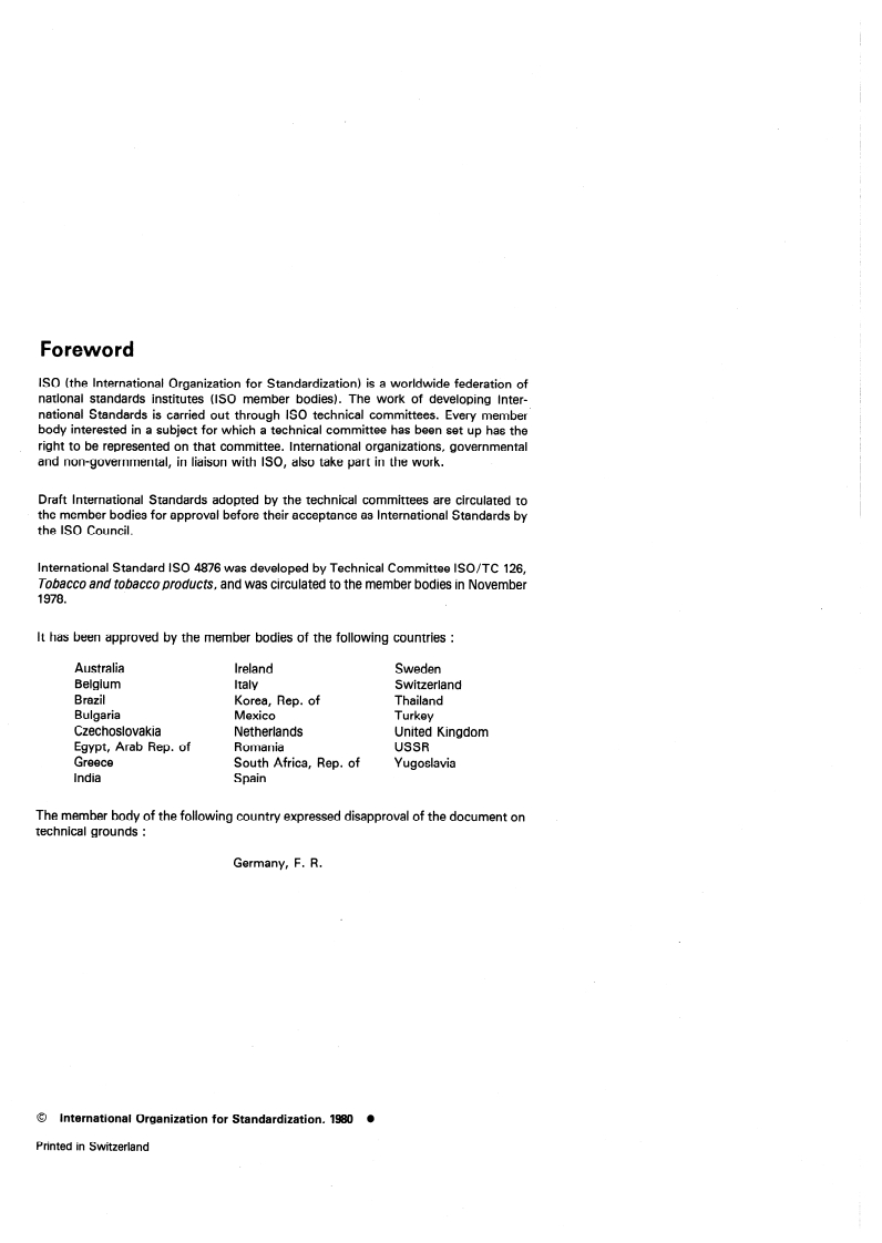 SIST ISO 4876:1995 ISO 4876:1980 - Tobacco and tobacco products — Determination of maleic hydrazide residues/1/1980 - Page 2 preview