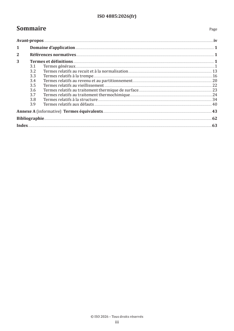 ISO 4885:2026 ISO 4885:2026 - Matériaux ferreux — Traitements thermiques — Vocabulaire - Page 3 preview