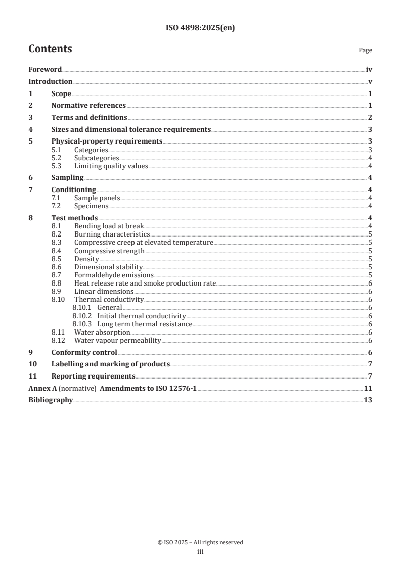 ISO 4898:2025 ISO 4898:2025 - Rigid cellular plastics — Thermal insulation products for buildings — Specifications
Released:10/13/2025 - Page 3 preview