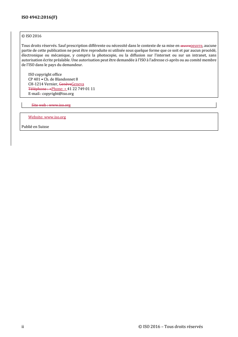 REDLINE ISO 4942:2016 - Aciers et fontes — Détermination de la teneur en vanadium — Méthode spectrophotométrique au N-BPHA
Released:21. 05. 2025