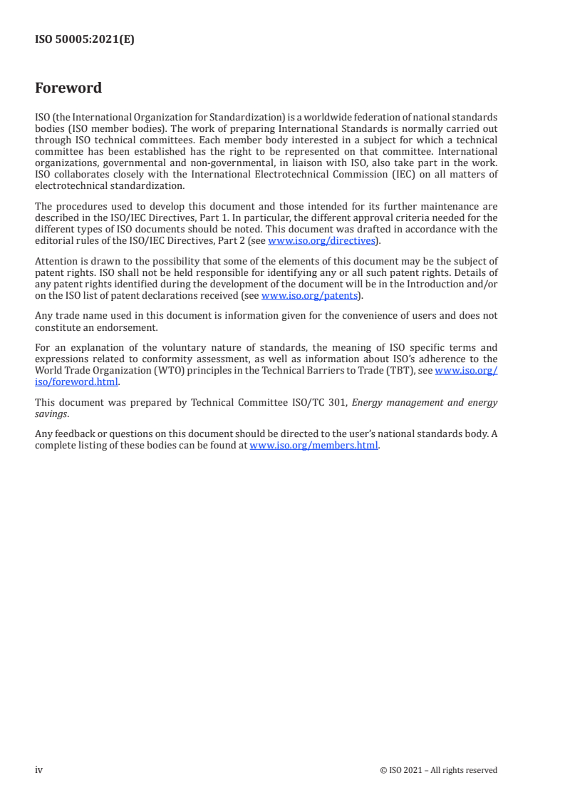 ISO 50005:2021 ISO 50005:2021 - Energy management systems — Guidelines for a phased implementation
Released:9/14/2021 - Page 4 preview