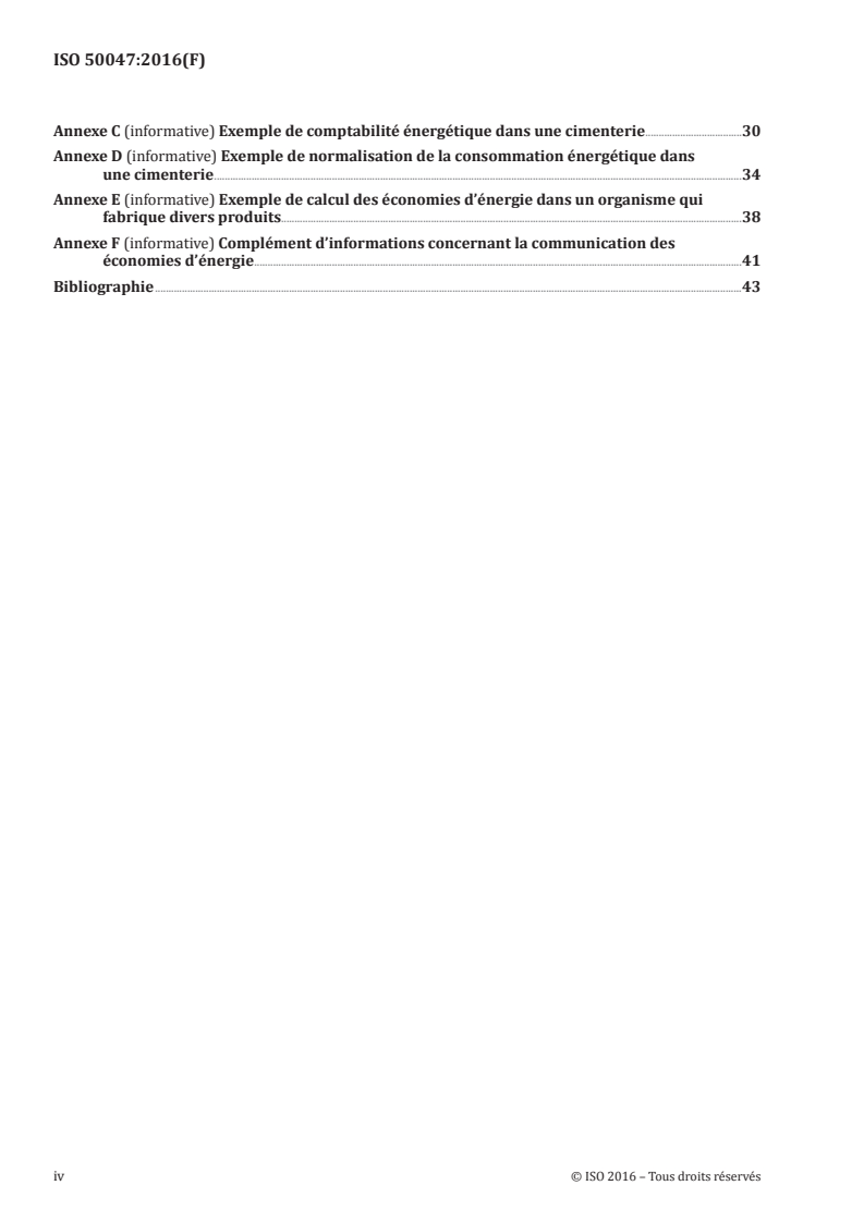 ISO 50047:2016 ISO 50047:2016 - Économies d'énergie — Détermination des économies d'énergie dans les organismes/27/2016 - Page 4 preview