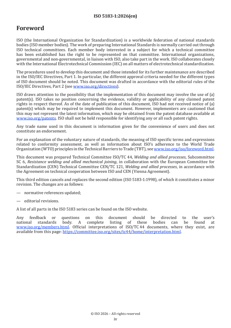 ISO 5183-1:2026 ISO 5183-1:2026 - Resistance welding equipment — Electrode adaptors, male taper 1:10 — Part 1: Conical fixing, taper 1:10 - Page 4 preview