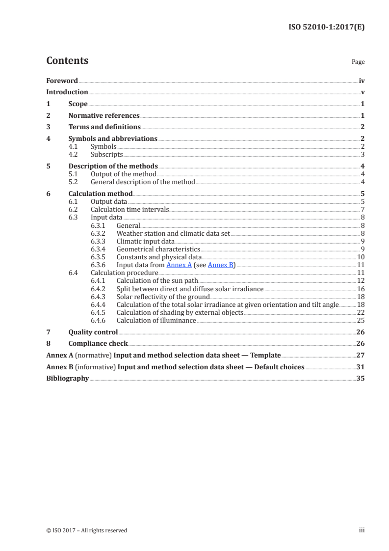 ISO 52010-1:2017 ISO 52010-1:2017 - Energy performance of buildings — External climatic conditions — Part 1: Conversion of climatic data for energy calculations/21/2017 - Page 3 preview