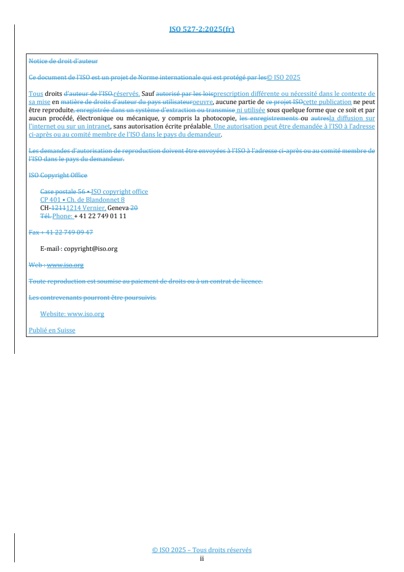 REDLINE ISO 527-2:2025 - Plastiques — Détermination des propriétés en traction — Partie 2: Conditions d'essai des plastiques pour moulage et extrusion
Released:23. 07. 2025