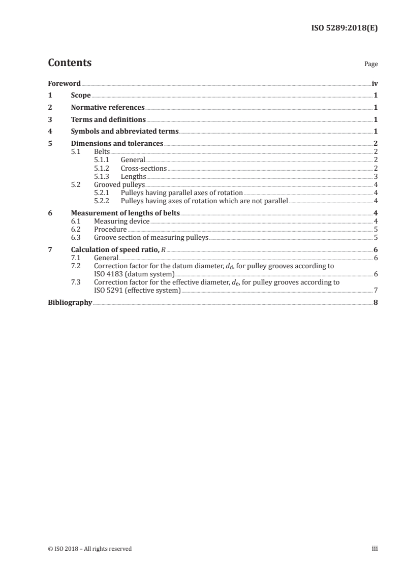 ISO 5289:2018 ISO 5289:2018 - Agricultural machinery — Endless hexagonal belts and groove sections of corresponding pulleys/23/2018 - Page 3 preview