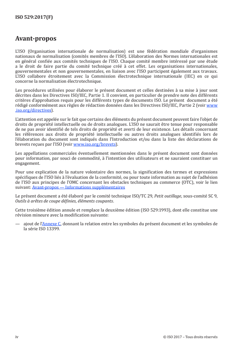 ISO 529:2017 ISO 529:2017 - Tarauds courts à machine et à main/6/2017 - Page 4 preview