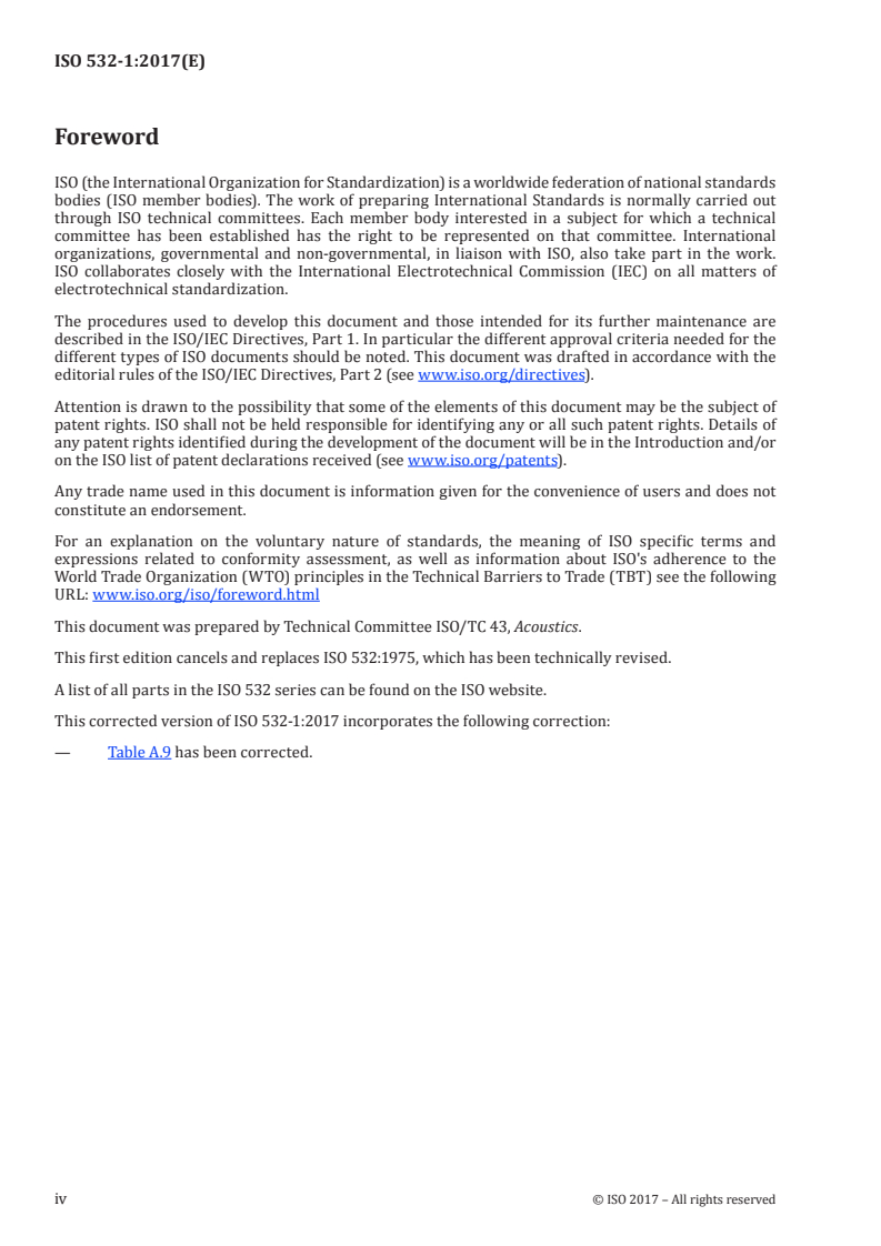 ISO 532-1:2017 ISO 532-1:2017 - Acoustics — Methods for calculating loudness — Part 1: Zwicker method/22/2017 - Page 4 preview