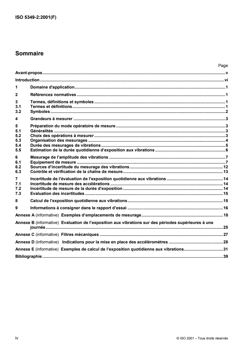 ISO 5349-2:2001 ISO 5349-2:2001 - Vibrations mécaniques — Mesurage et évaluation de l'exposition des individus aux vibrations transmises par la main — Partie 2: Guide pratique pour le mesurage sur le lieu de travail/23/2001 - Page 4 preview