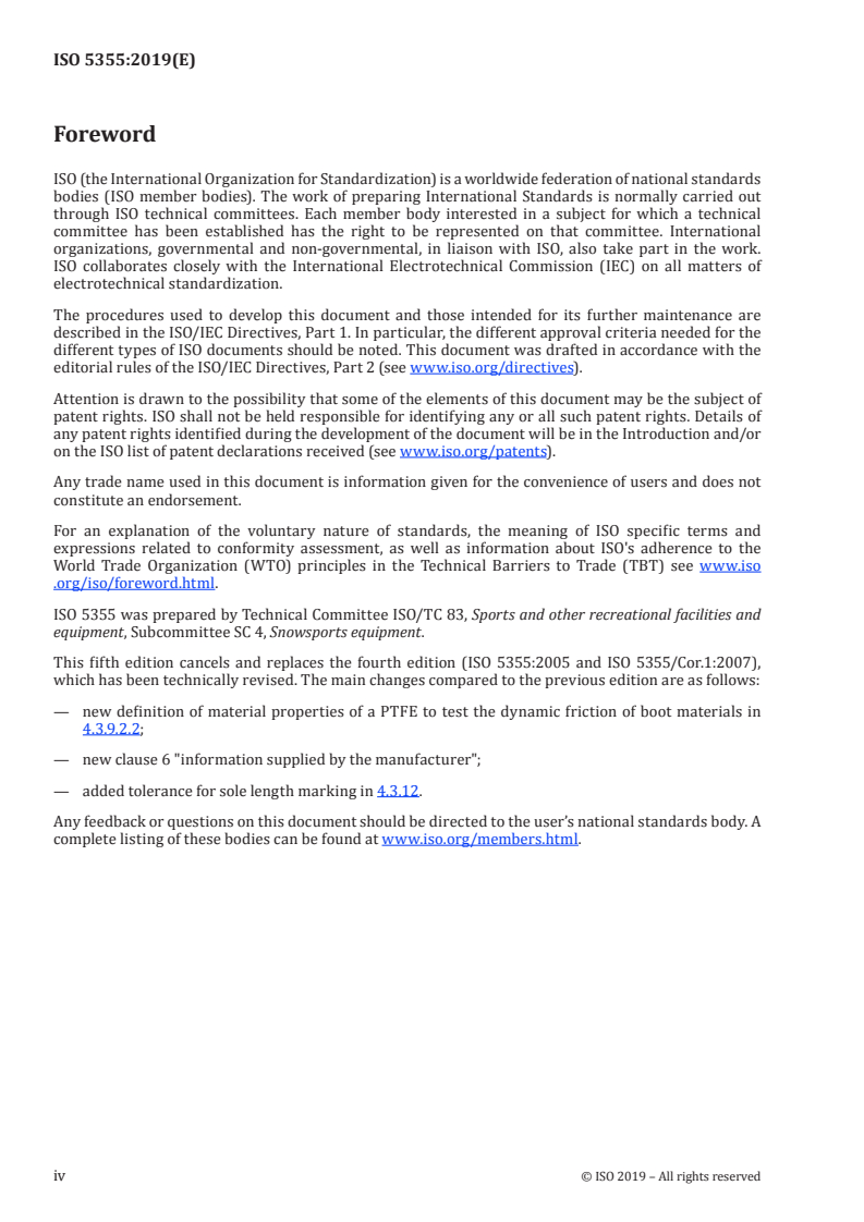 ISO 5355:2019 ISO 5355:2019 - Alpine ski-boots — Requirements and test methods/25/2019 - Page 4 preview