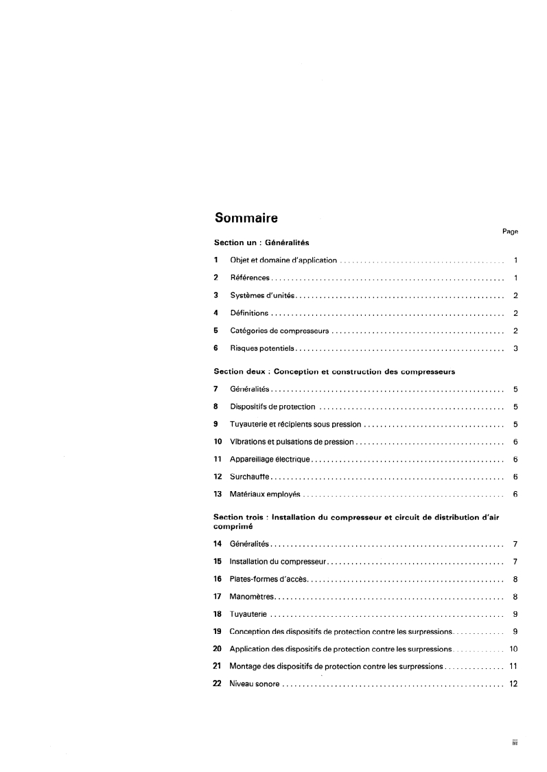ISO 5388:1981 ISO 5388:1981 - Compresseurs d'air fixes — Règles de sécurité et code d'exploitation/1/1981 - Page 3 preview