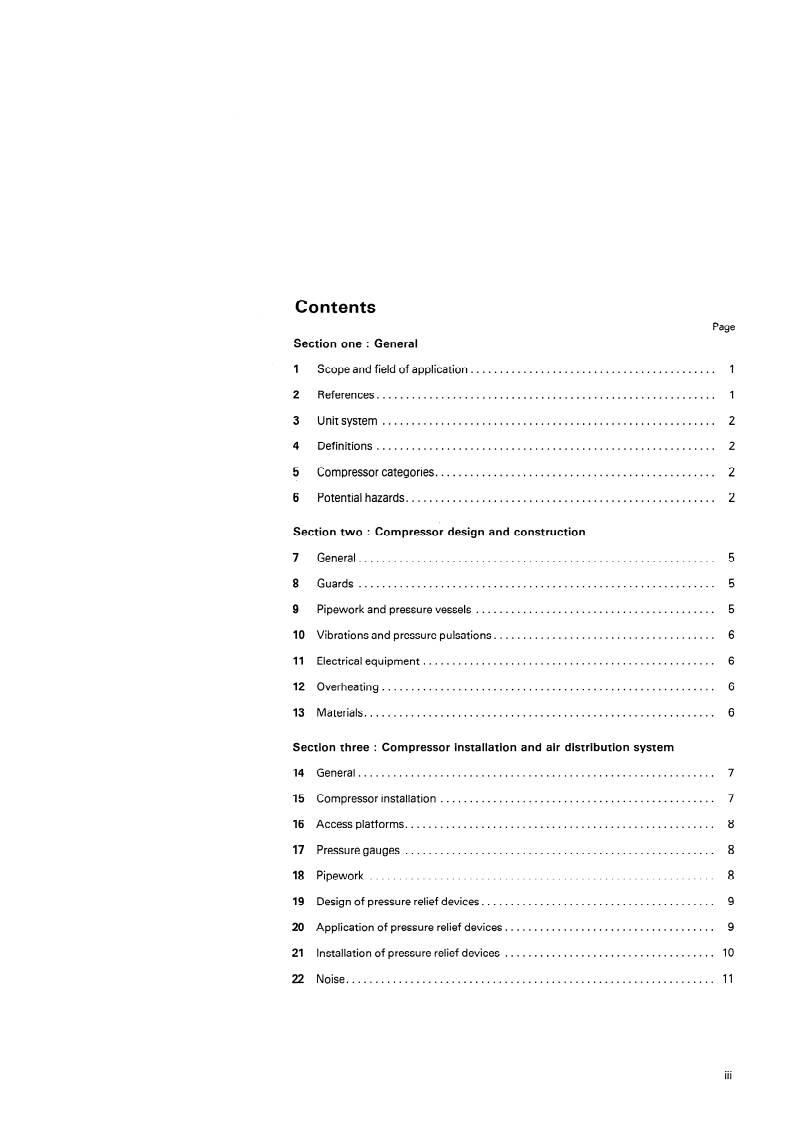 ISO 5388:1981 ISO 5388:1981 - Stationary air compressors — Safety rules and code of practice/1/1981 - Page 3 preview