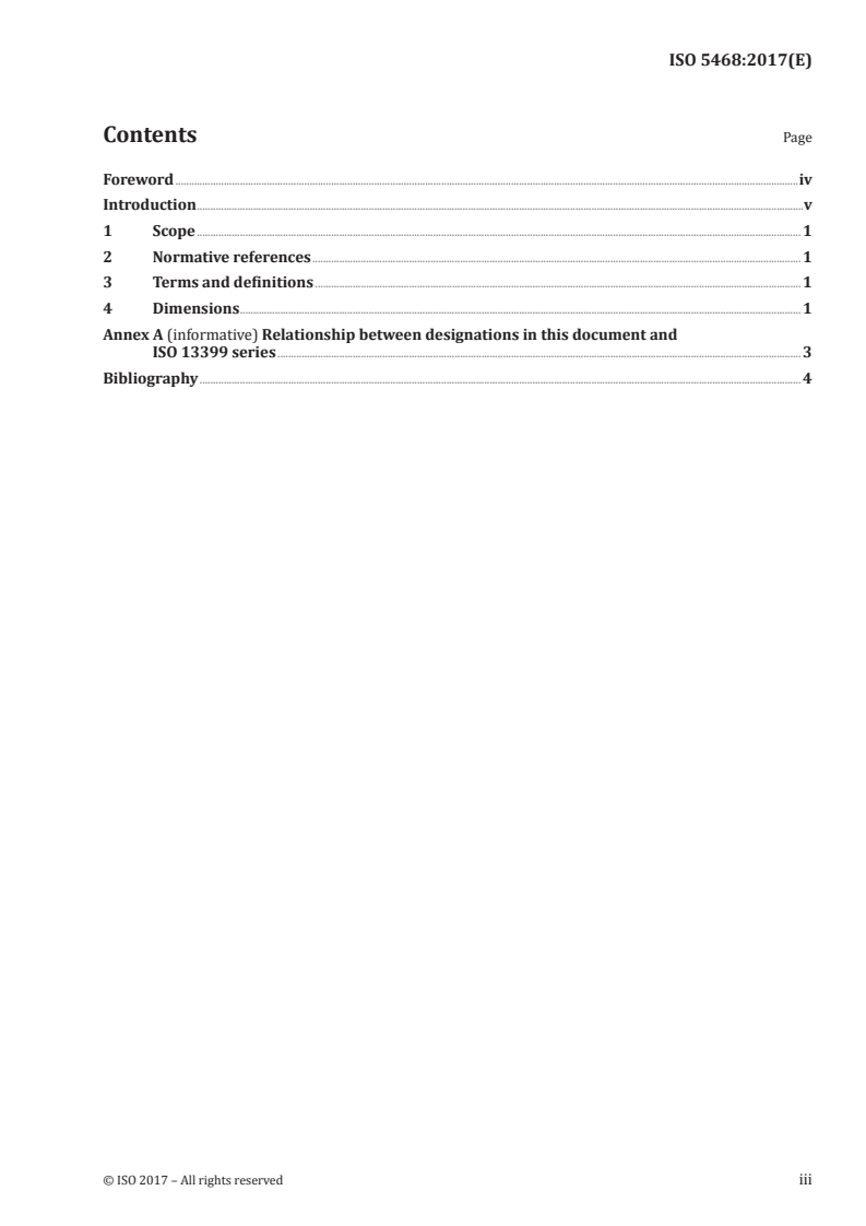 ISO 5468:2017 ISO 5468:2017 - Rotary and rotary impact masonry drill bits with hardmetal tips — Dimensions/24/2017 - Page 3 preview
