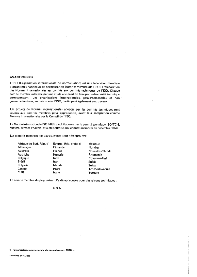 ISO 5635:1978 ISO 5635:1978 - Papier — Mesurage des variations dimensionnelles après immersion dans l'eau/1/1978 - Page 2 preview