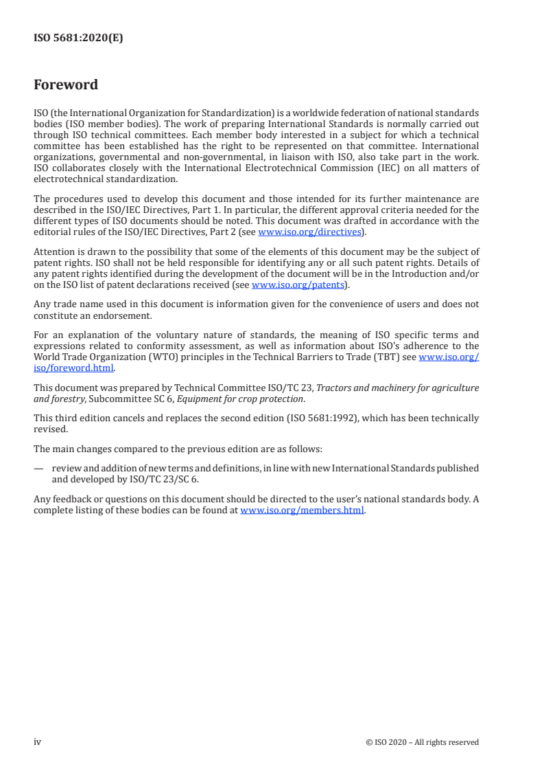 ISO 5681:2020 ISO 5681:2020 - Equipment for crop protection — Vocabulary/7/2020 - Page 4 preview