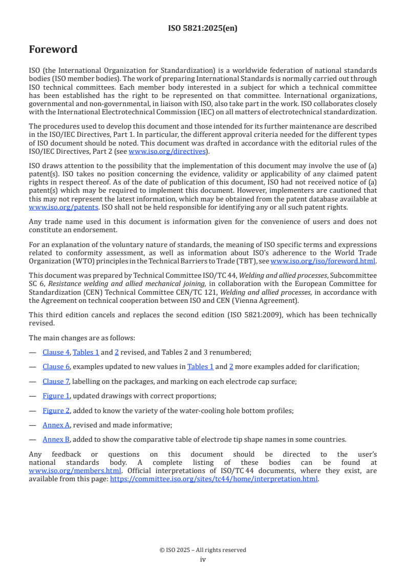 ISO 5821:2025 ISO 5821:2025 - Resistance welding — Spot welding electrodes — Female electrode caps
Released:12. 06. 2025 - Page 4 preview