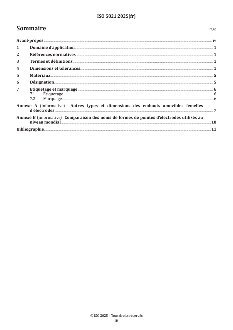 ISO 5821:2025 ISO 5821:2025 - Soudage par résistance — Électrodes pour soudage par points — Embouts amovibles femelles d'électrodes
Released:12. 06. 2025 - Page 3 preview