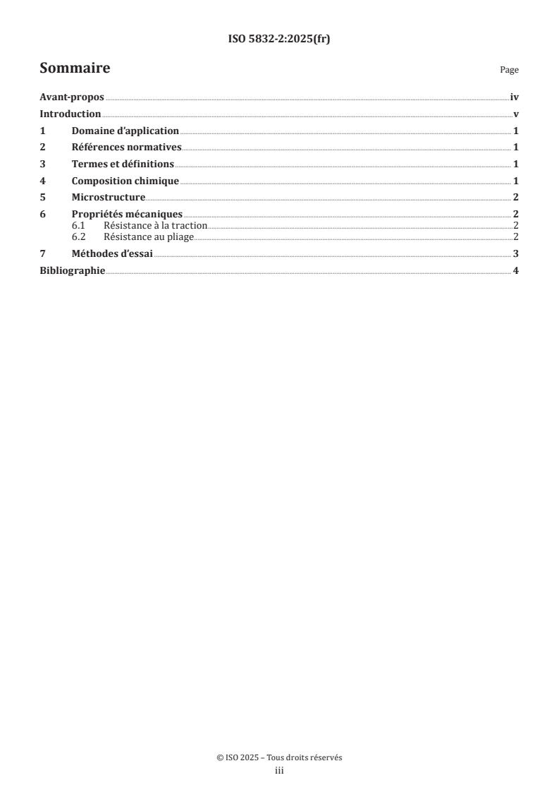 ISO 5832-2:2025 ISO 5832-2:2025 - Implants chirurgicaux — Matériaux métalliques — Partie 2: Titane non allié
Released:4. 09. 2025 - Page 3 preview