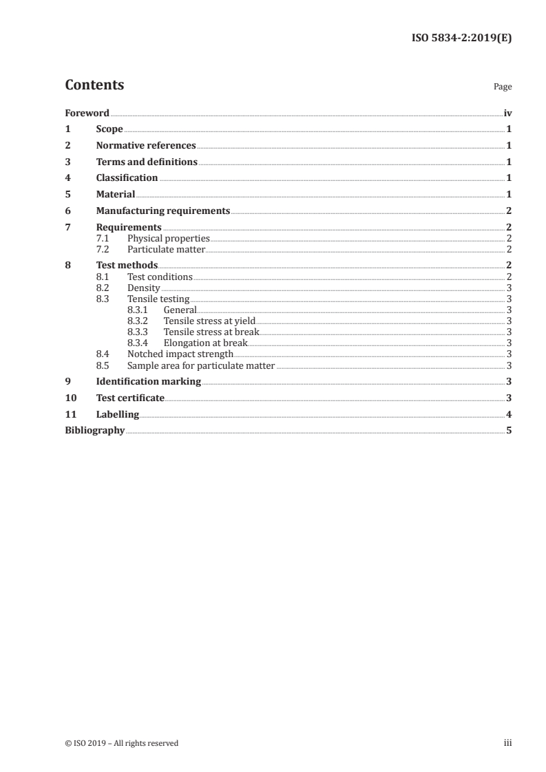 ISO 5834-2:2019 ISO 5834-2:2019 - Implants for surgery — Ultra-high-molecular-weight polyethylene — Part 2: Moulded forms/12/2019 - Page 3 preview
