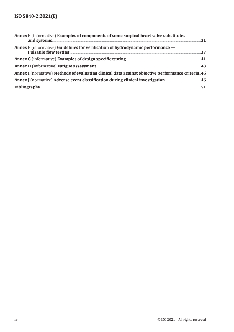 ISO 5840-2:2021 ISO 5840-2:2021 - Cardiovascular implants — Cardiac valve prostheses — Part 2: Surgically implanted heart valve substitutes/21/2021 - Page 4 preview