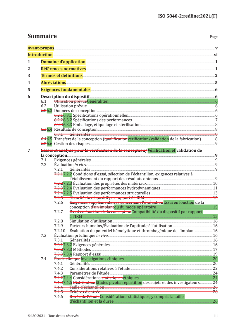 ISO 5840-2:2021 REDLINE ISO 5840-2:2021 - Implants cardiovasculaires — Prothèses valvulaires — Partie 2: Prothèses valvulaires implantées chirurgicalement/21/2021 - Page 3 preview