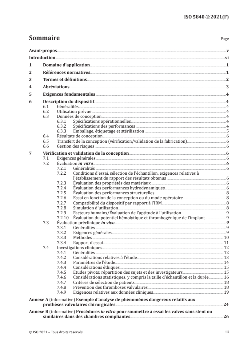 ISO 5840-2:2021 ISO 5840-2:2021 - Implants cardiovasculaires — Prothèses valvulaires — Partie 2: Prothèses valvulaires implantées chirurgicalement/21/2021 - Page 3 preview