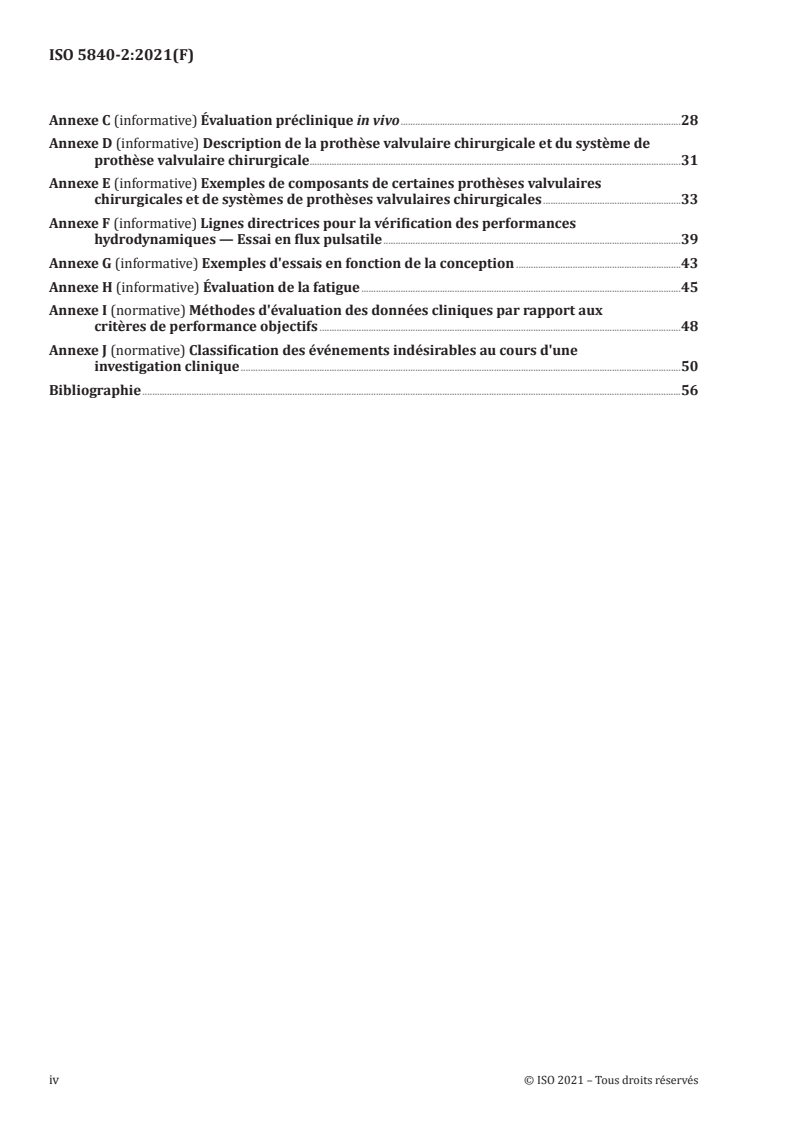 ISO 5840-2:2021 ISO 5840-2:2021 - Implants cardiovasculaires — Prothèses valvulaires — Partie 2: Prothèses valvulaires implantées chirurgicalement/21/2021 - Page 4 preview