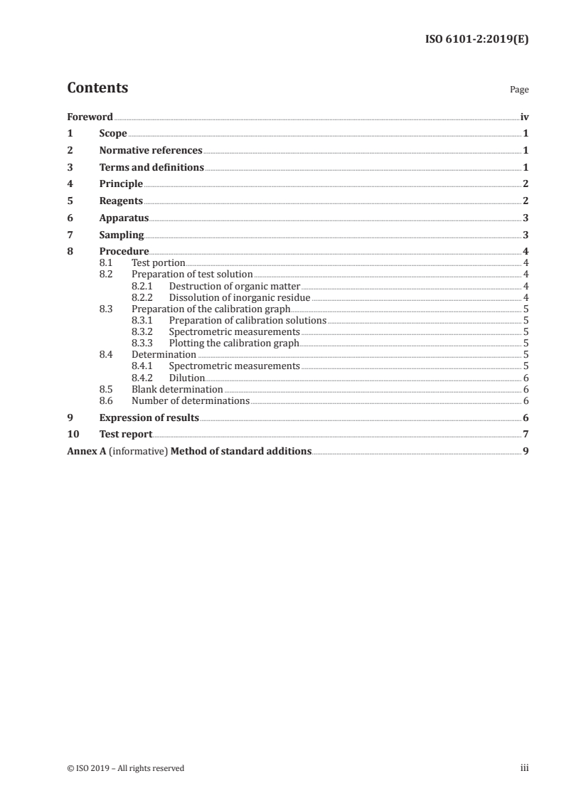 ISO 6101-2:2019 ISO 6101-2:2019 - Rubber — Determination of metal content by atomic absorption spectrometry — Part 2: Determination of lead content/29/2019 - Page 3 preview
