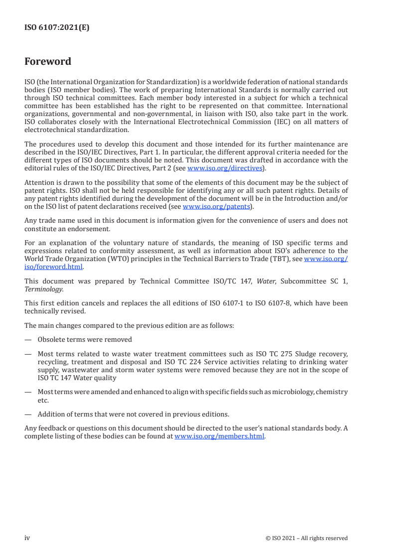 oSIST ISO 6107:2026 ISO 6107:2021 - Water quality — Vocabulary/8/2021 - Page 4 preview