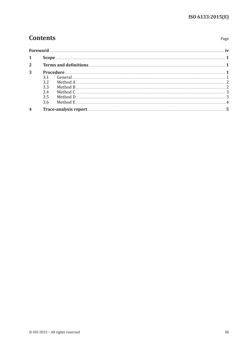 ISO 6133:2015 ISO 6133:2015 - Rubber and plastics — Analysis of multi-peak traces obtained in determinations of tear strength and adhesion strength/13/2015 - Page 3 preview