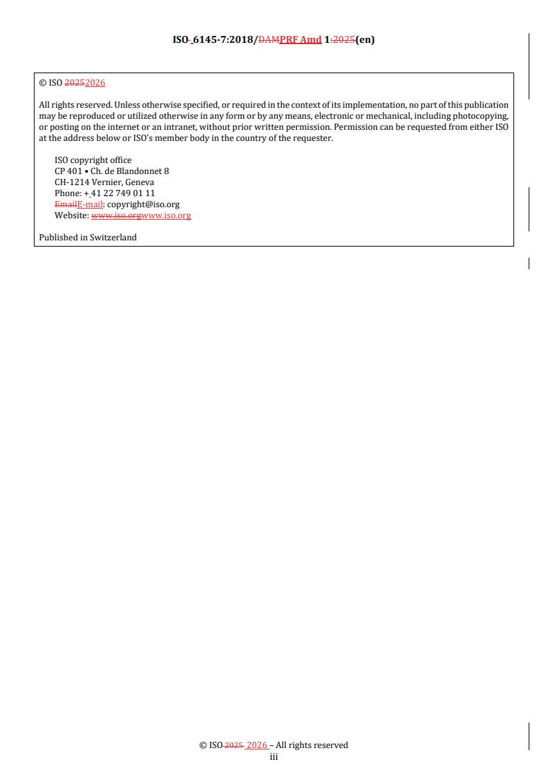 ISO 6145-7:2018/Amd 1 REDLINE ISO 6145-7:2018/PRF Amd 1 - Gas analysis — Preparation of calibration gas mixtures using dynamic methods — Part 7: Thermal mass-flow controllers — Amendment 1: Correction of Formula C.4 - Page 3 preview