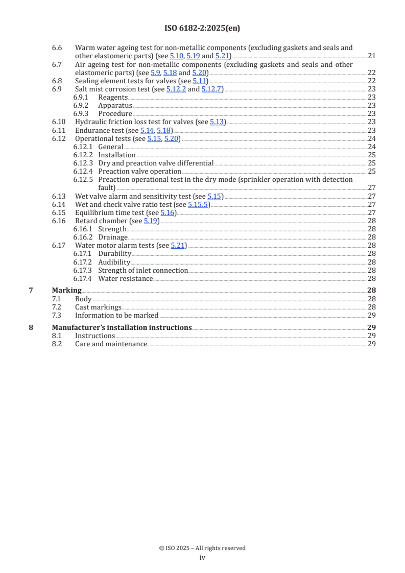 ISO 6182-2:2025 ISO 6182-2:2025 - Fire protection — Automatic sprinkler systems — Part 2: Requirements and test methods for sprinkler system alarm valves, check valves, water motor alarms, retard devices and accelerators
Released:7. 07. 2025 - Page 4 preview
