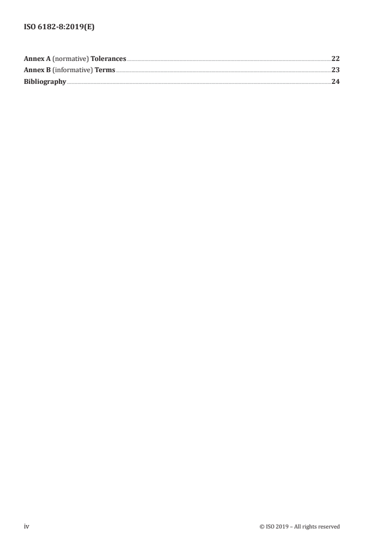 ISO 6182-8:2019 ISO 6182-8:2019 - Fire protection — Automatic sprinkler systems — Part 8: Requirements and test methods for pre-action dry alarm valves/29/2019 - Page 4 preview