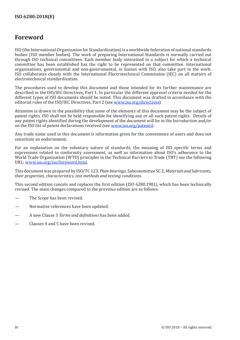 ISO 6280:2018 ISO 6280:2018 - Plain bearings — Requirements and guidance on backings for thick-walled multilayer bearings/28/2018 - Page 4 preview