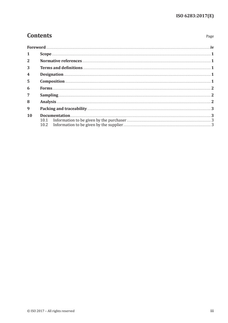 ISO 6283:2017 ISO 6283:2017 - Refined nickel/11/2017 - Page 3 preview