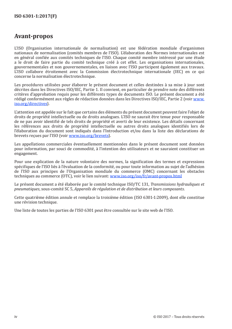 ISO 6301-1:2017 ISO 6301-1:2017 - Transmissions pneumatiques — Lubrificateurs pour air comprimé — Partie 1: Principales caractéristiques à inclure dans la documentation du fournisseur et exigences de marquage du produit/3/2017 - Page 4 preview