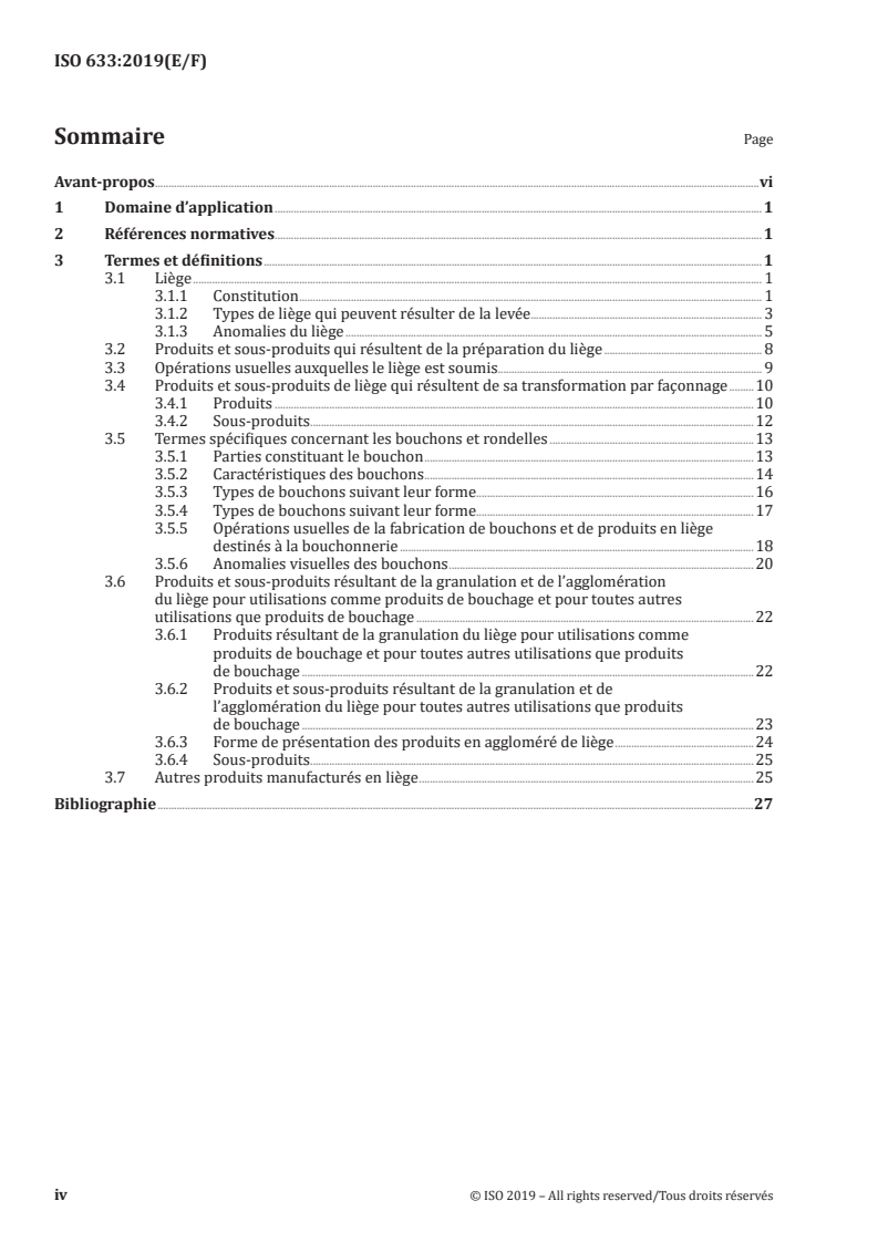 ISO 633:2019 ISO 633:2019 - Cork — Vocabulary/7/2019 - Page 4 preview