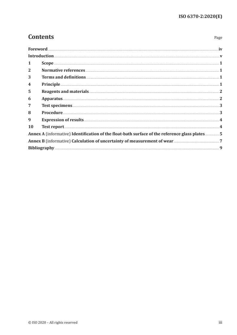 ISO 6370-2:2020 ISO 6370-2:2020 - Vitreous and porcelain enamels — Determination of the resistance to abrasion — Part 2: Loss in mass after sub-surface abrasion/10/2020 - Page 3 preview