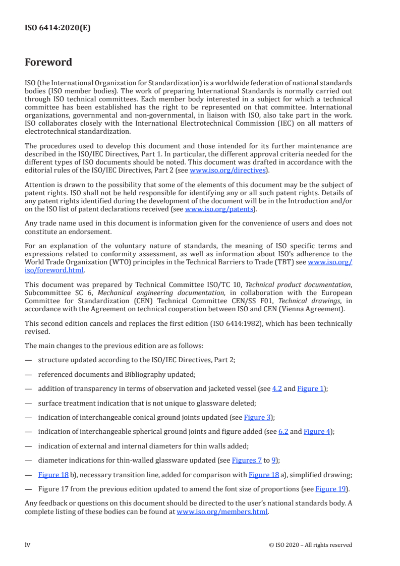 ISO 6414:2020 ISO 6414:2020 - Technical product documentation (TPD) — Technical drawings for glassware/10/2020 - Page 4 preview