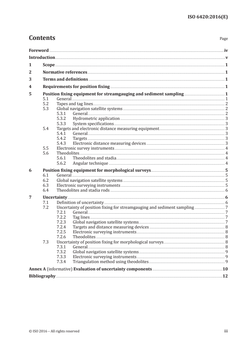 ISO 6420:2016 ISO 6420:2016 - Hydrometry — Position fixing equipment for hydrometric boats/22/2016 - Page 3 preview