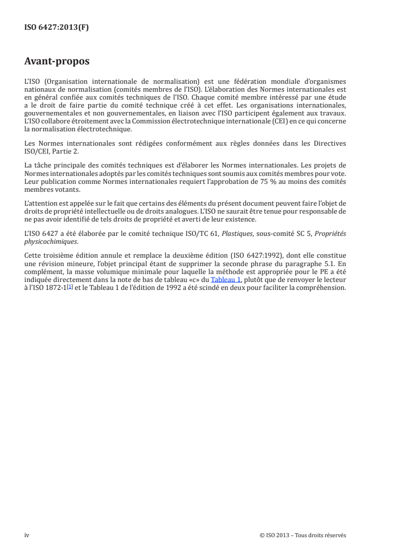 ISO 6427:2013 ISO 6427:2013 - Plastiques — Détermination des matières extractibles par des solvants organiques (Méthodes conventionnelles)/6/2013 - Page 4 preview