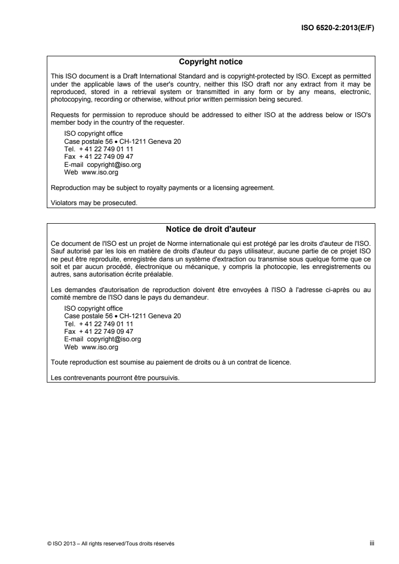 ISO 6520-2:2013 ISO 6520-2:2013 - Welding and allied processes — Classification of geometric imperfections in metallic materials — Part 2: Welding with pressure/24/2013 - Page 3 preview