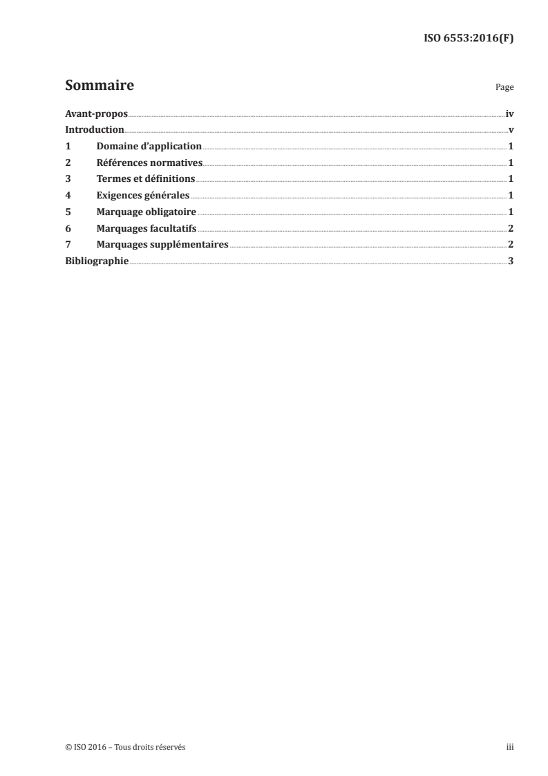 ISO 6553:2016 ISO 6553:2016 - Purgeurs automatiques de vapeurs d'eau — Marquage/8/2016 - Page 3 preview