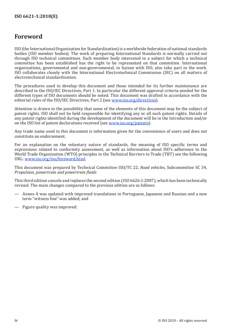 ISO 6621-1:2018 ISO 6621-1:2018 - Internal combustion engines — Piston rings — Part 1: Vocabulary/5/2018 - Page 4 preview