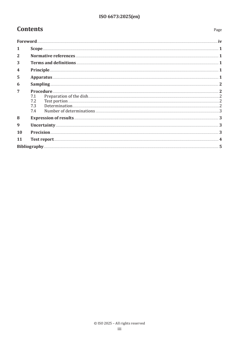 ISO 6673:2025 ISO 6673:2025 - Green coffee — Determination of loss in mass at 105 °C
Released:11/25/2025 - Page 3 preview